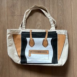 BEACH BAG “My Other Bag” homage to Céline's mini luggage tote